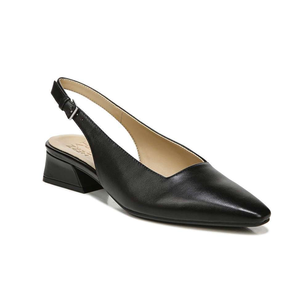 Lesley Back Strap Heel - Black