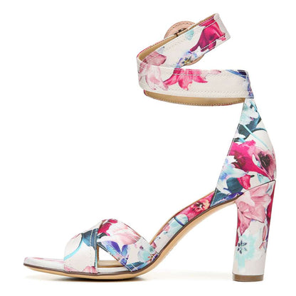 Rinna Heeled Sandal - Pink Floral