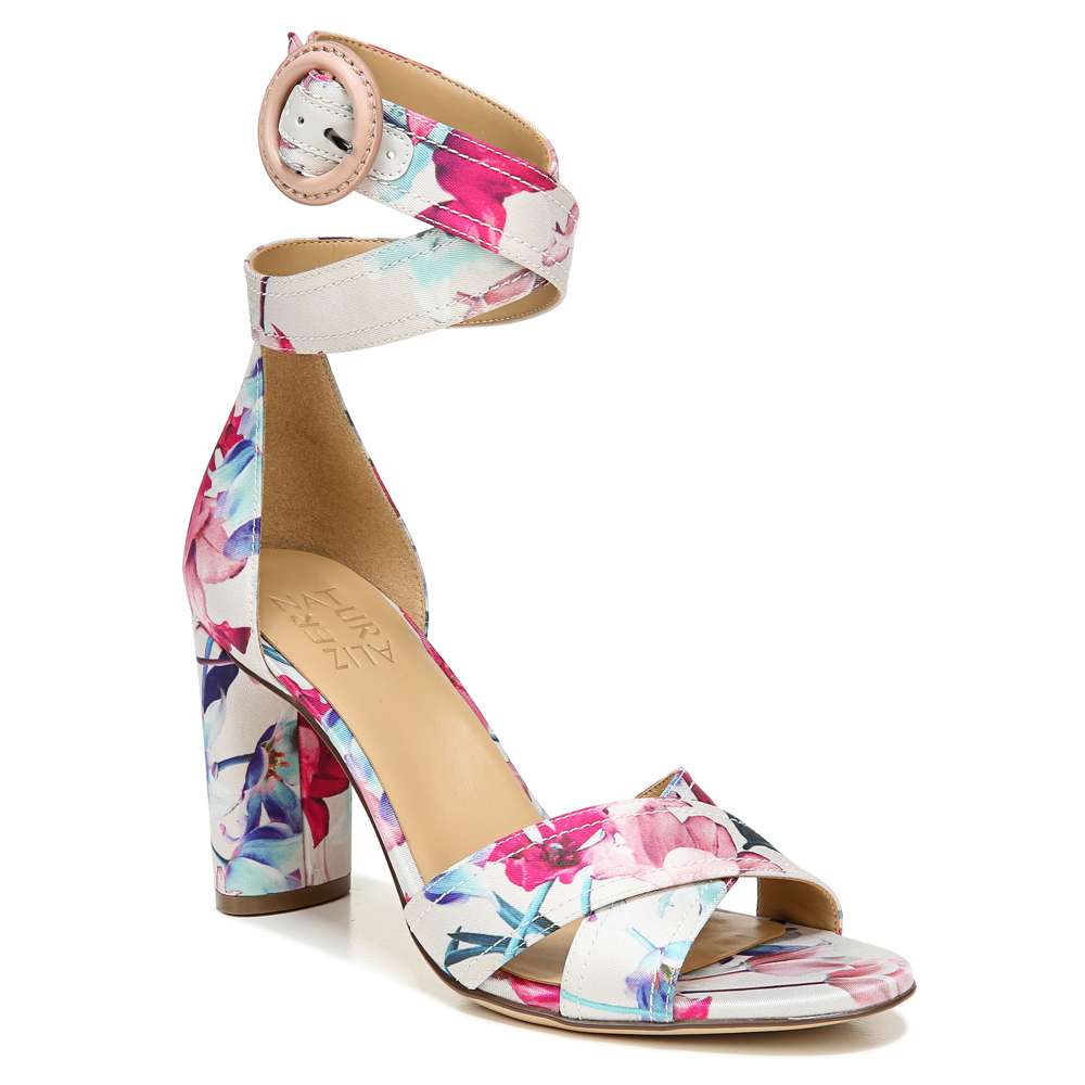 Rinna Heeled Sandal - Pink Floral