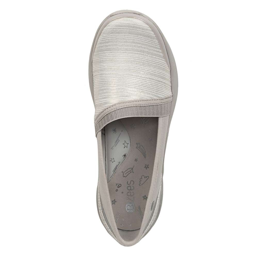 Lollipop Slip-On - White/Gold Shimmer