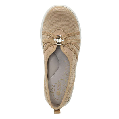 Niche Slip-On - Beige Ribbed Sparkle