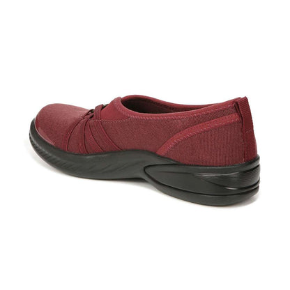 Niche Slip-On - Dark Red Ribbed Sparkle