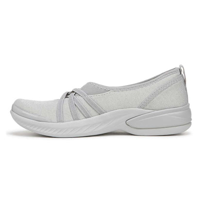 Niche Slip-On - Silver Shimmer Fabric