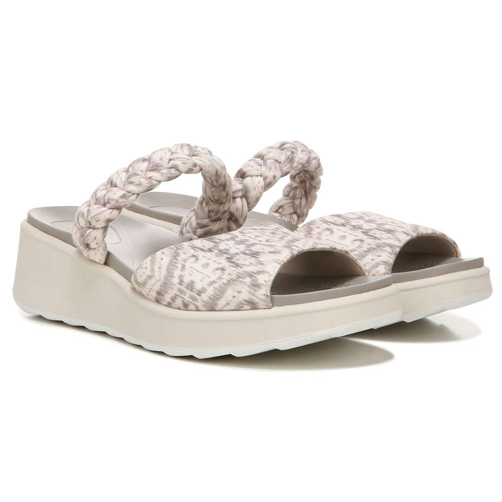 New Wave Slide Sandal - Natural Ikat