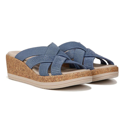 Reign Wedge Sandal - Elemental Blue