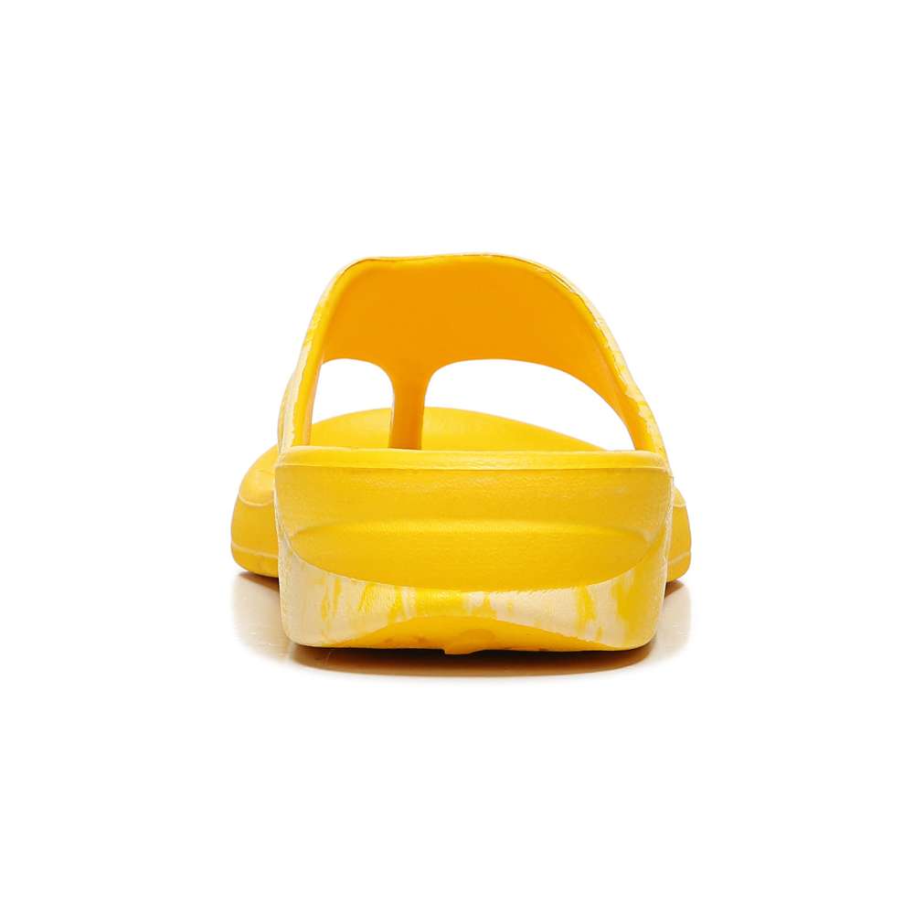 Villa Print Flip Flop Sandal - Yellow