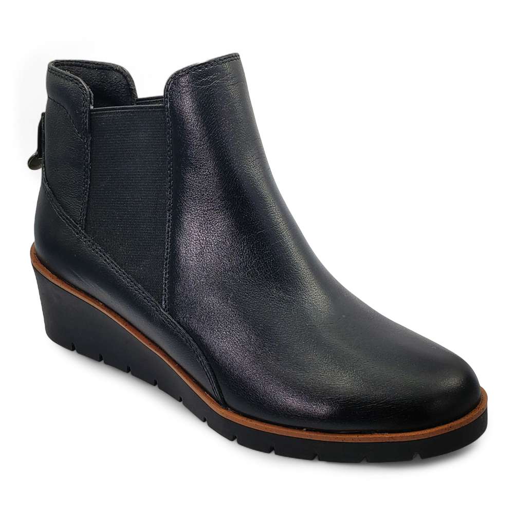 Galway Wedged Boot - Black
