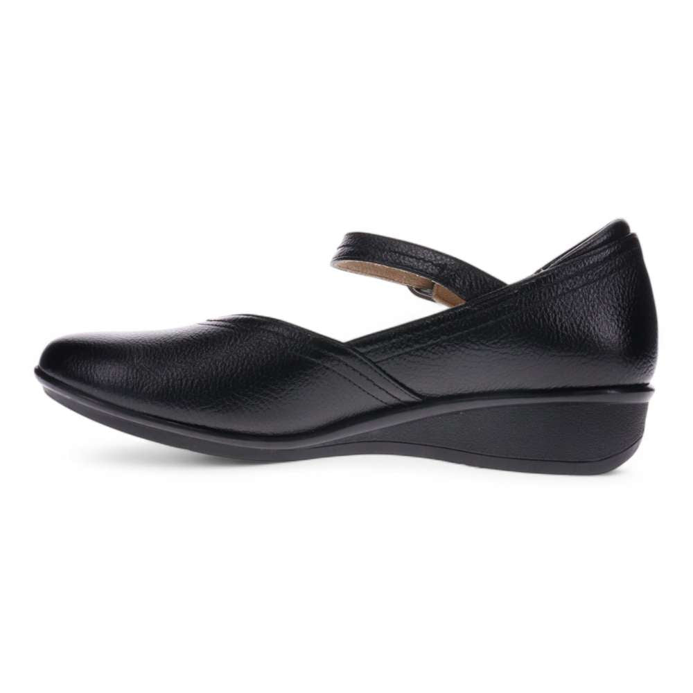 Narita Mary-Jane Flats - Black Pebble