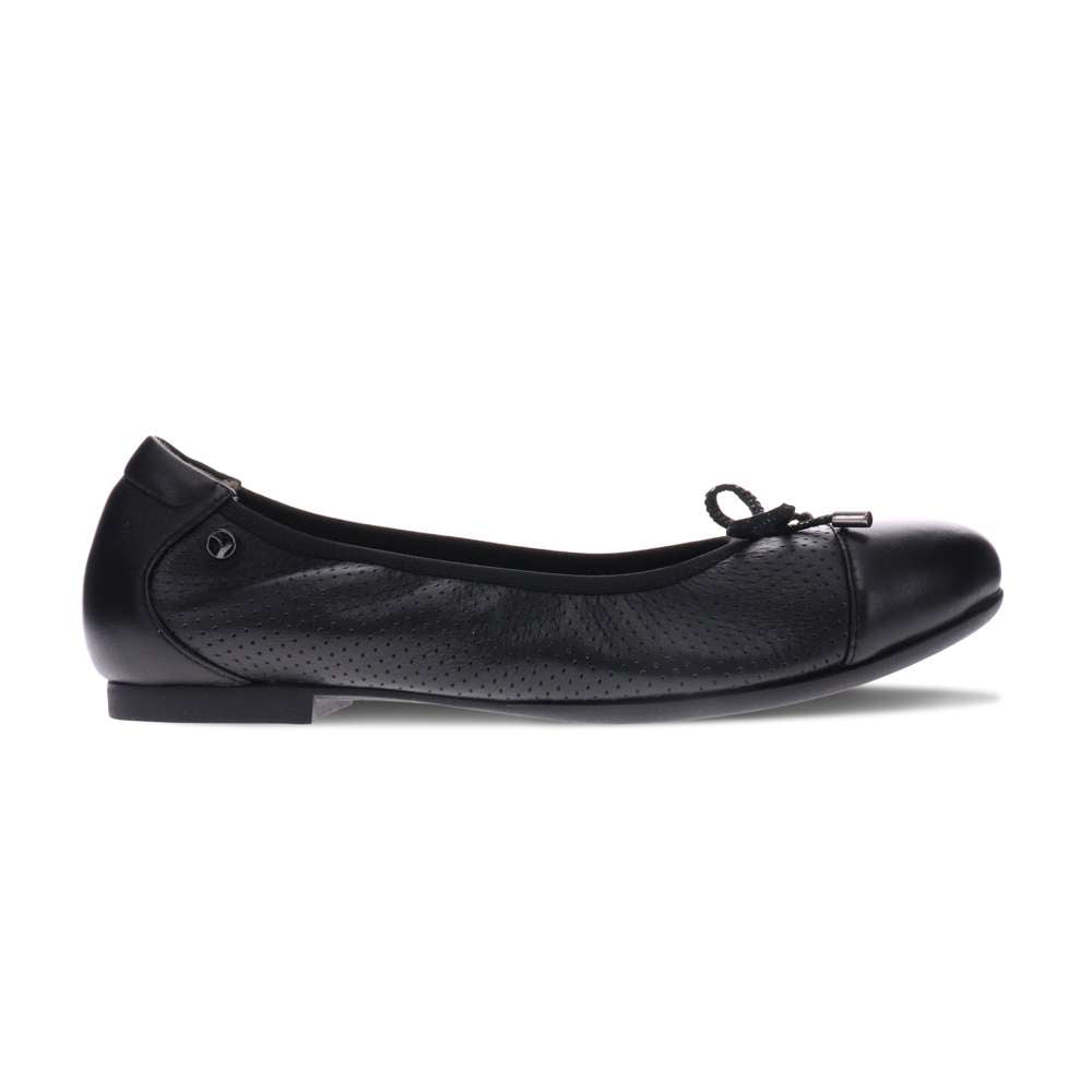 St. Barts Ballet Flats - Black French