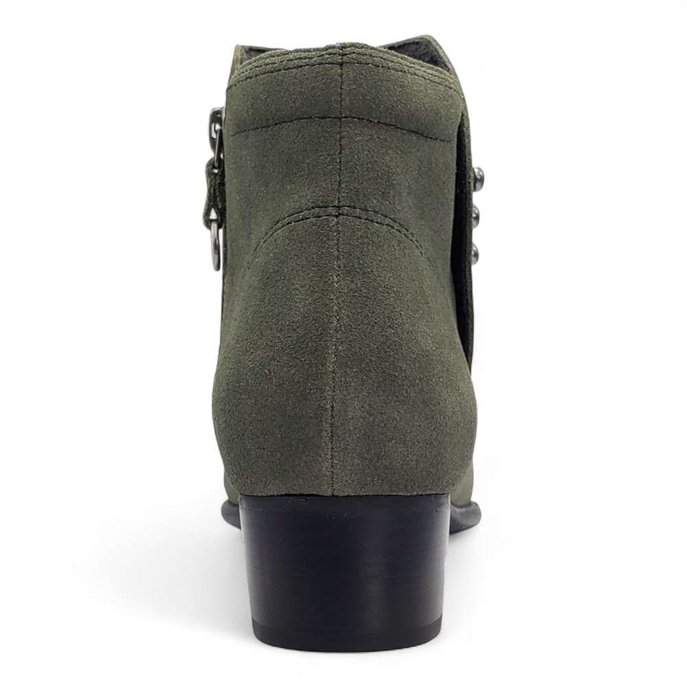 Tiko Ankle Bootie - Moss Suede