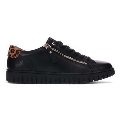 Luna Lace-Up Sneaker - Black Leopard