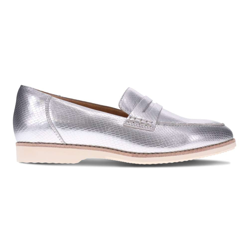 Remi Casual Slip on - Silver Snake