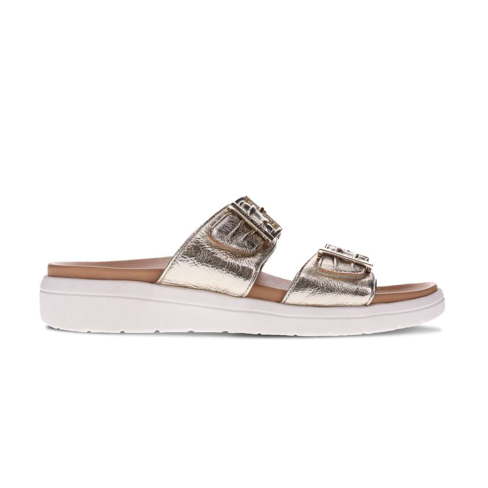 Bowie Slide Sandal - Champagne