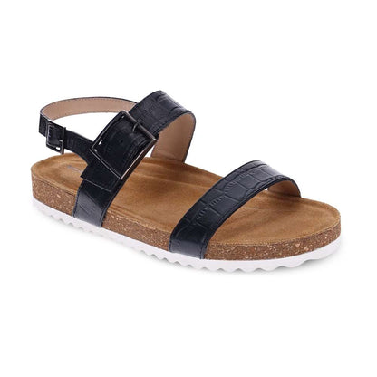 Brag Sandal - Black Croc