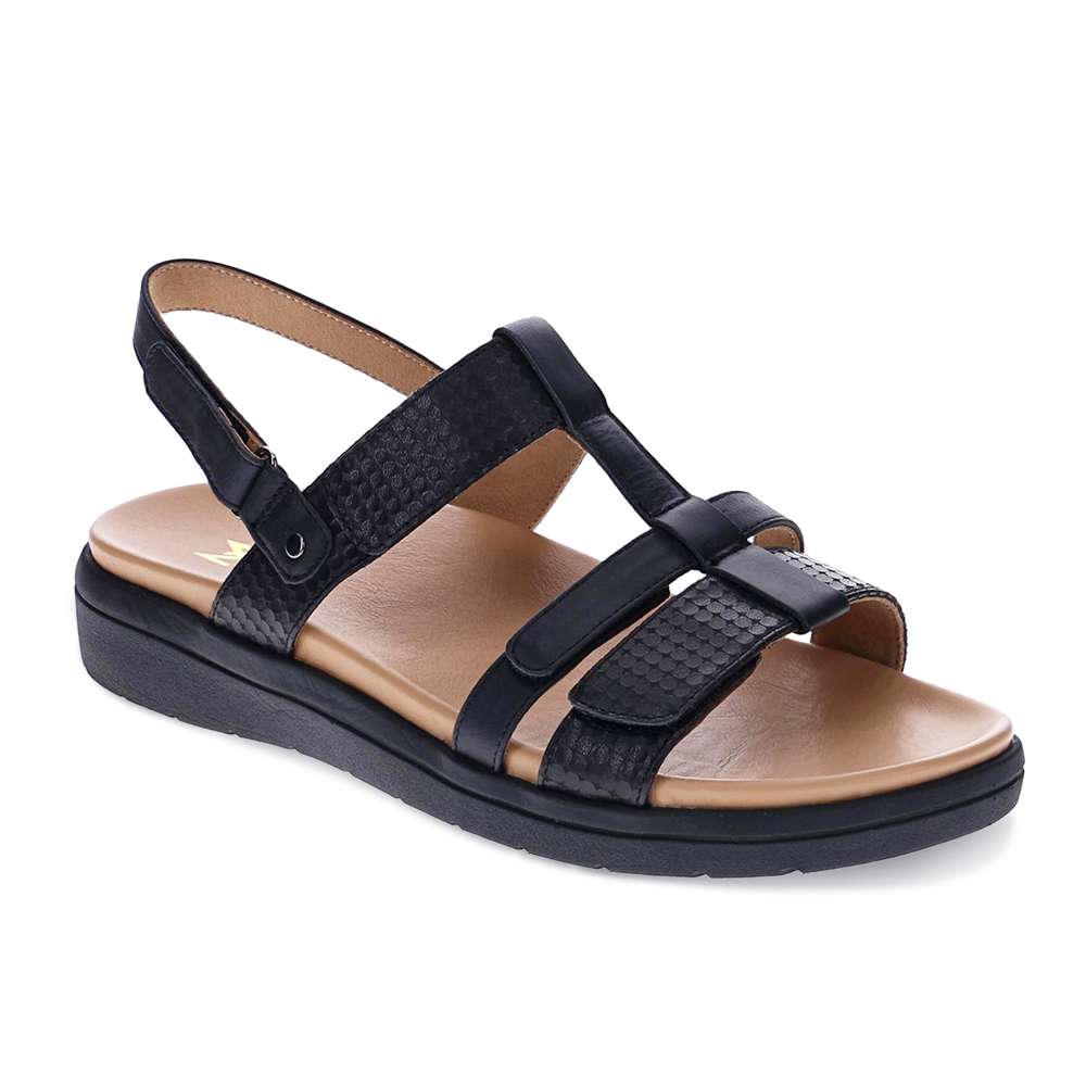 Bryn Adjustable Sandal - Black