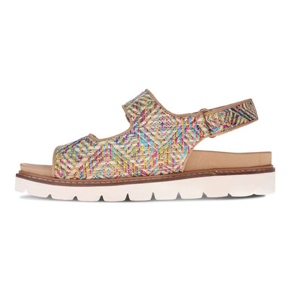 Dakota Sandal - Multi Raffia