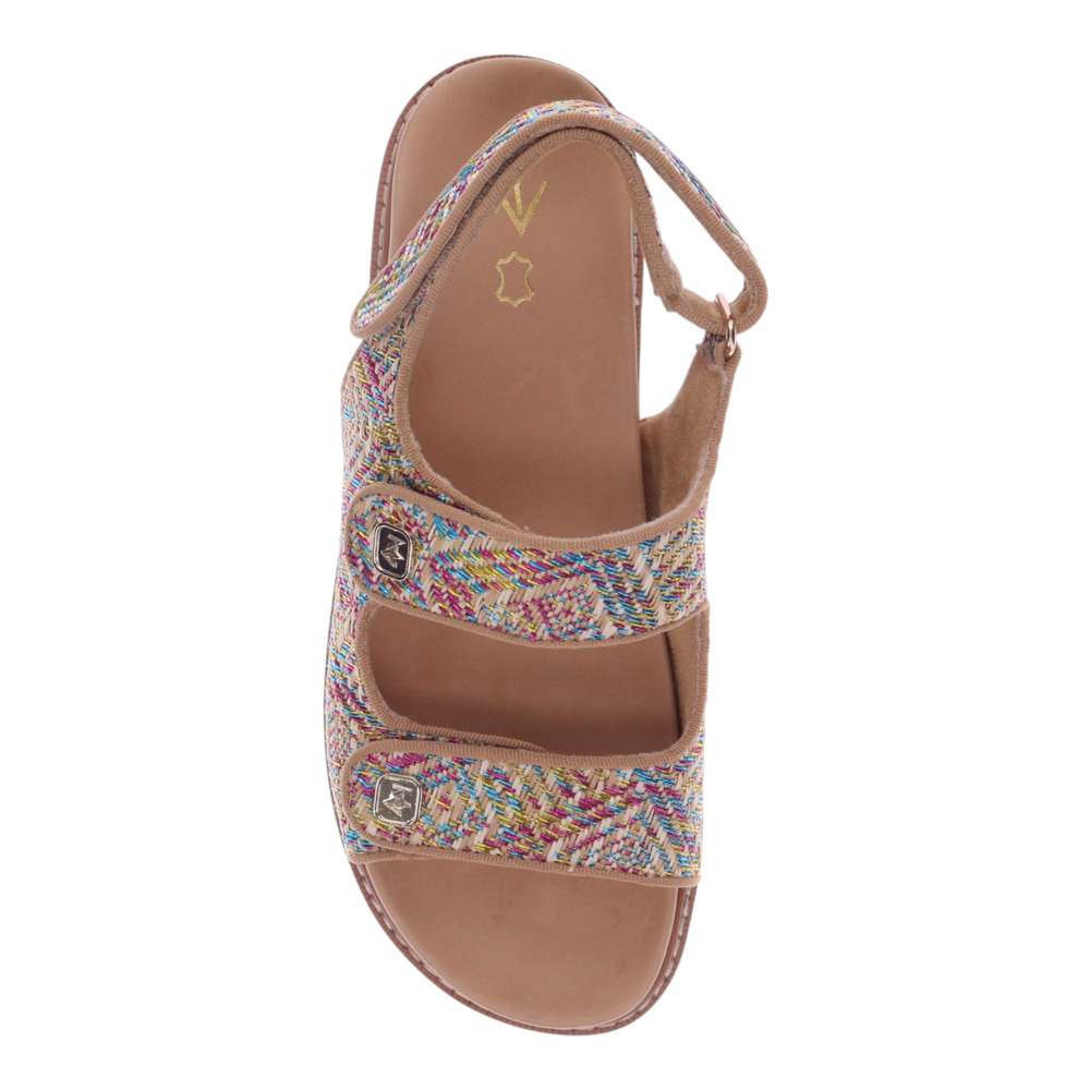 Dakota Sandal - Multi Raffia