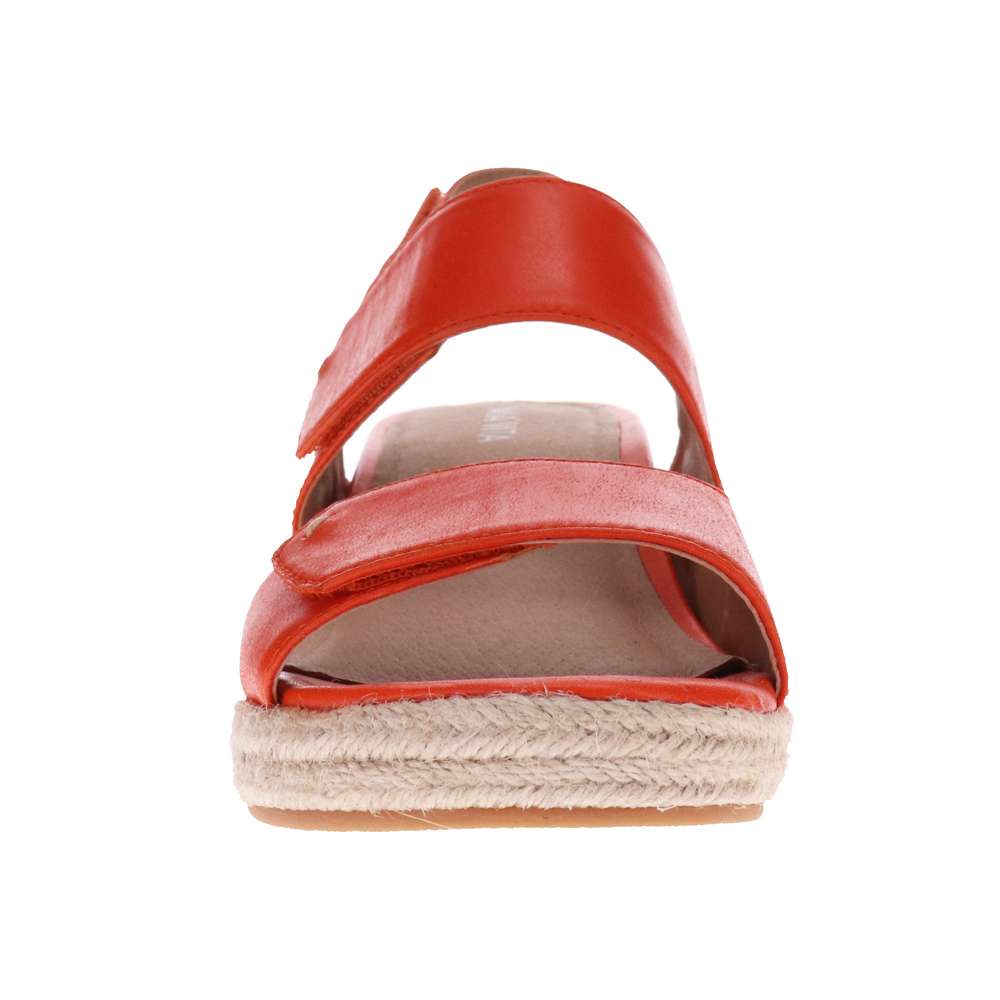 Deanne Wedge Sandal - Tangerine