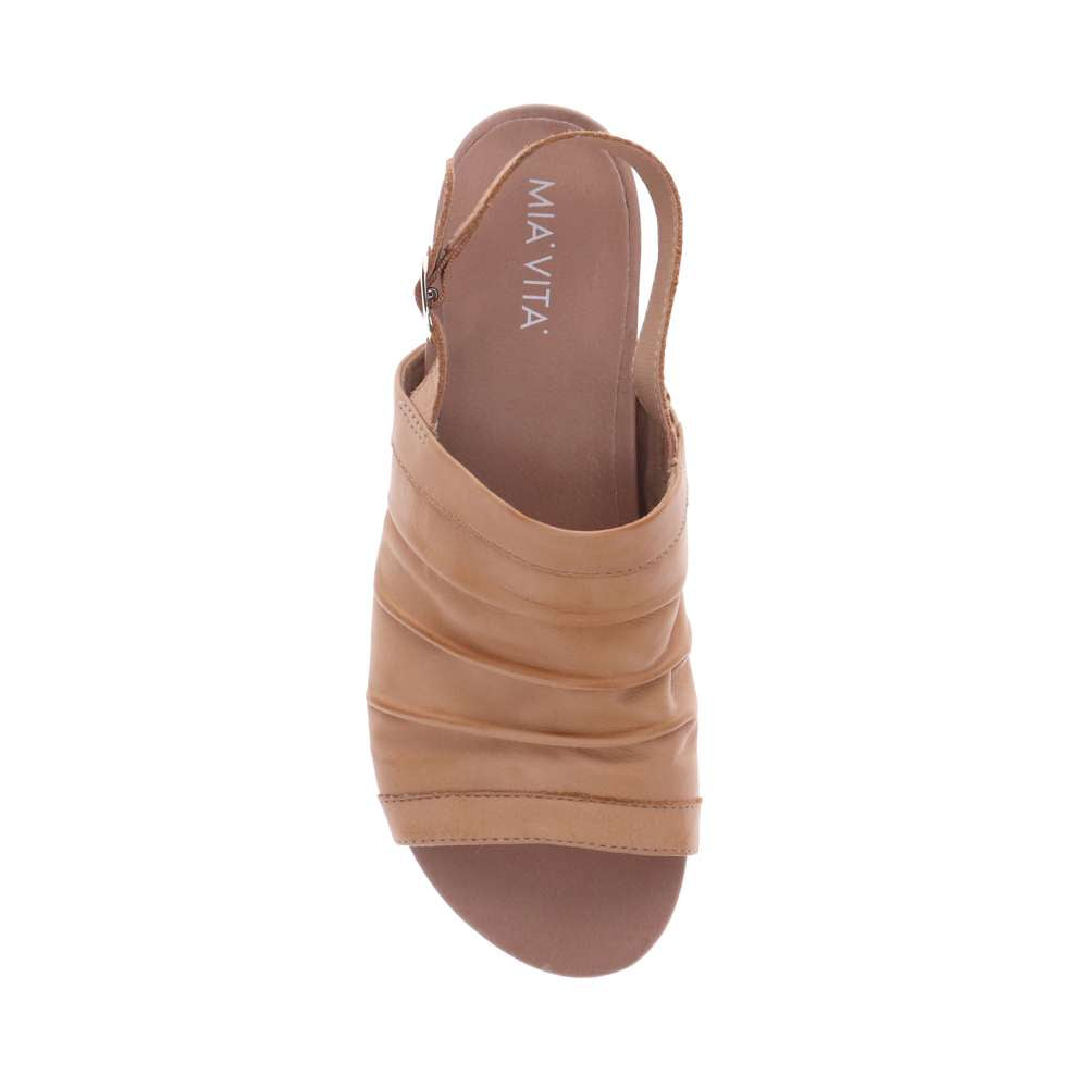 Mandy Flat Sandal - Almond