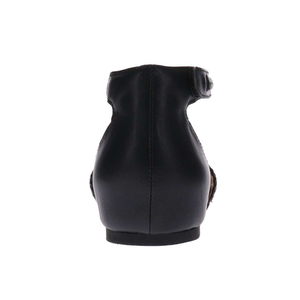 Moira Flat Sandal - Black