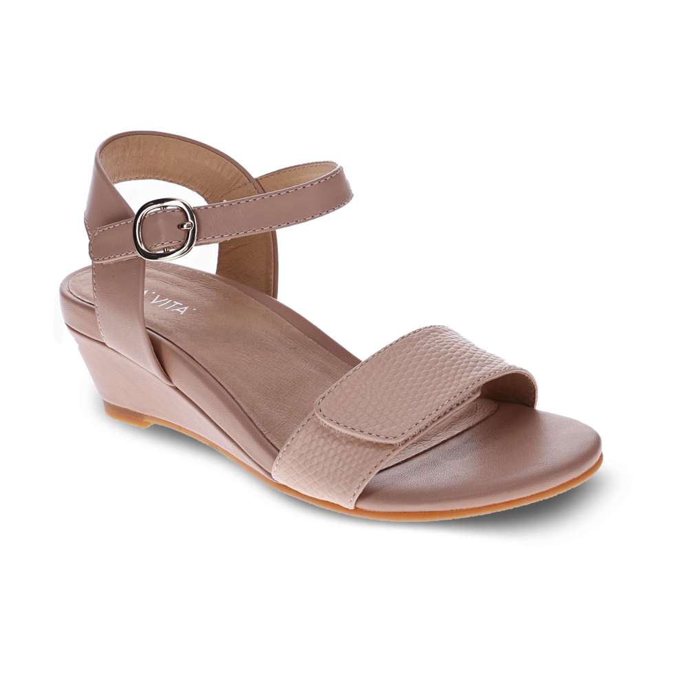 Nelly Wedge Sandal - Pink
