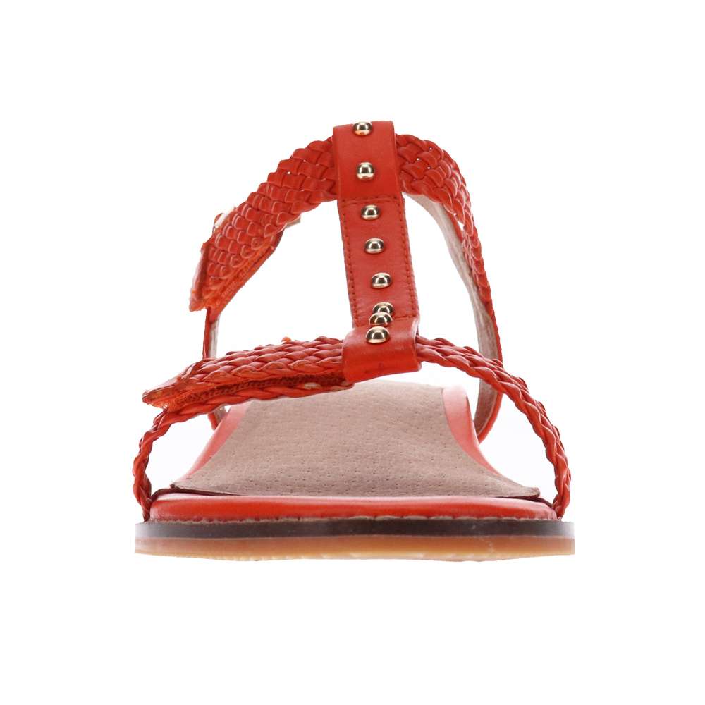 Olympia Adjustable Sandal - Tangerine