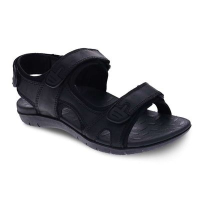 Power Back Strap Sandal - Black