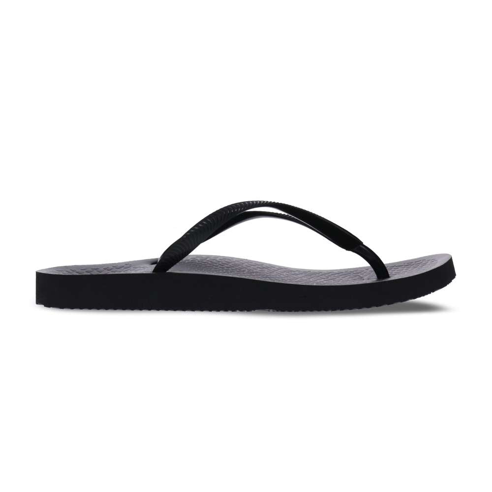 Venice Solid Women's Toe Post Sandal - Black