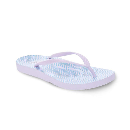 Venice Print Women's Toe Post Sandal - Blue Maze