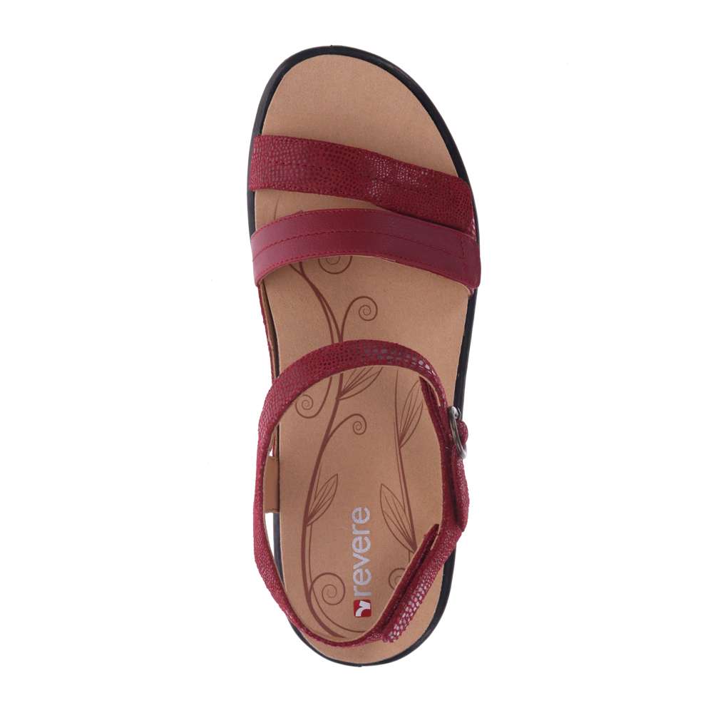Barbados Sandal - Cherry French/Lizard