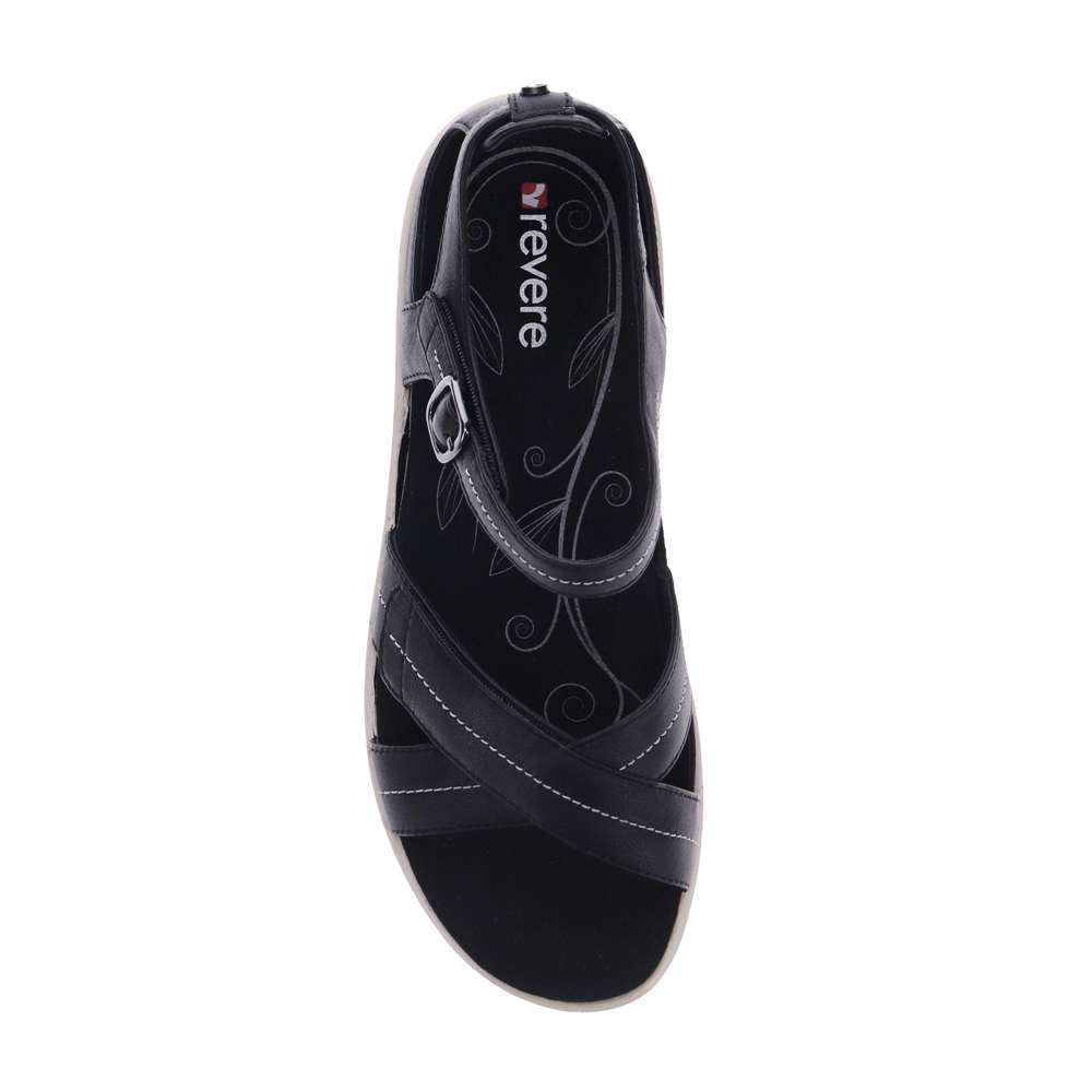 Lucea Sandal - Black French/ White