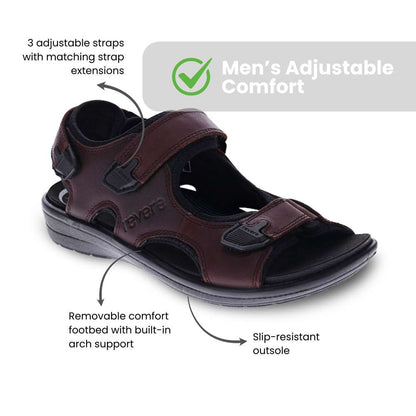 Montana 2 Back Strap Sandal - Whiskey