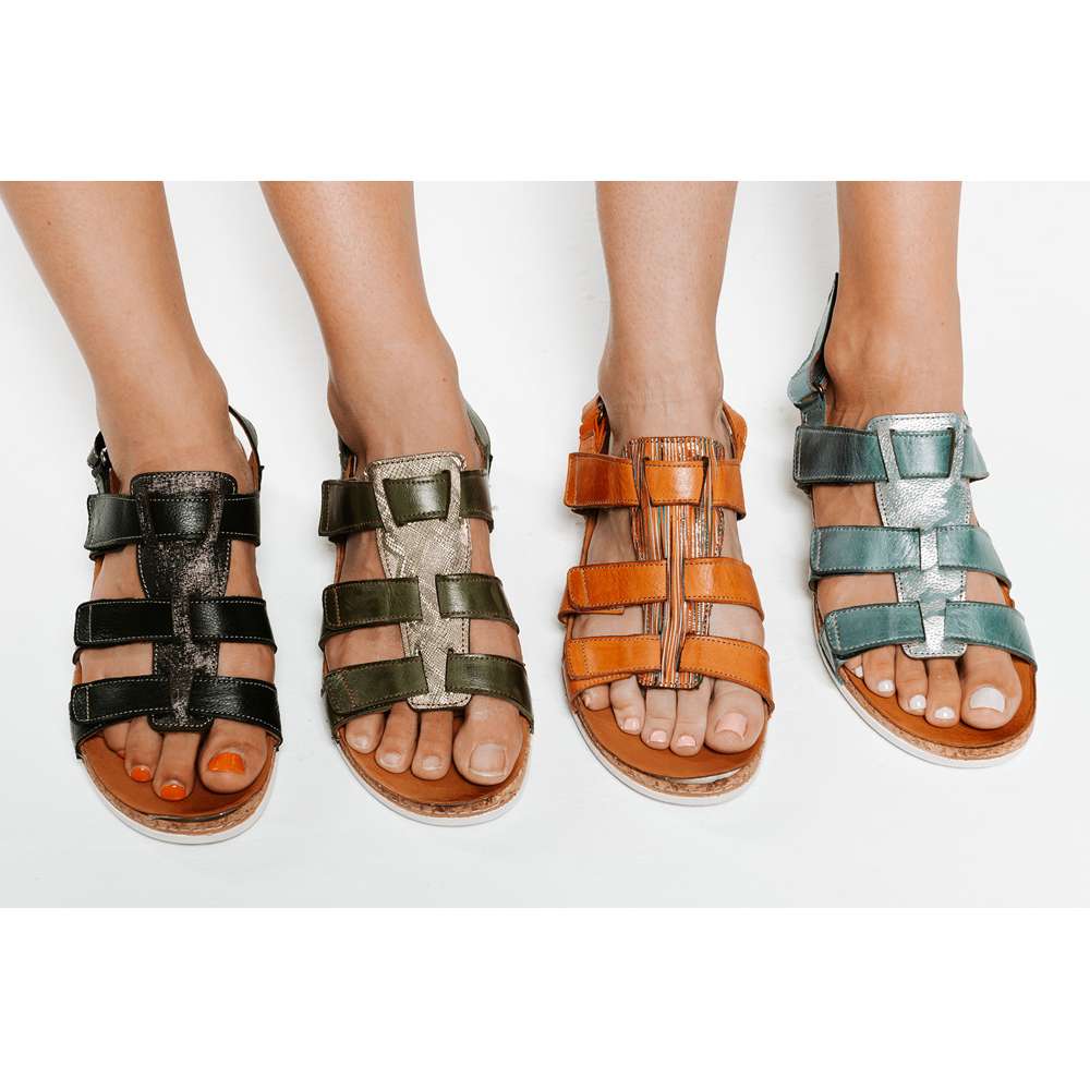 Santorini Gladiator Sandal - Denim