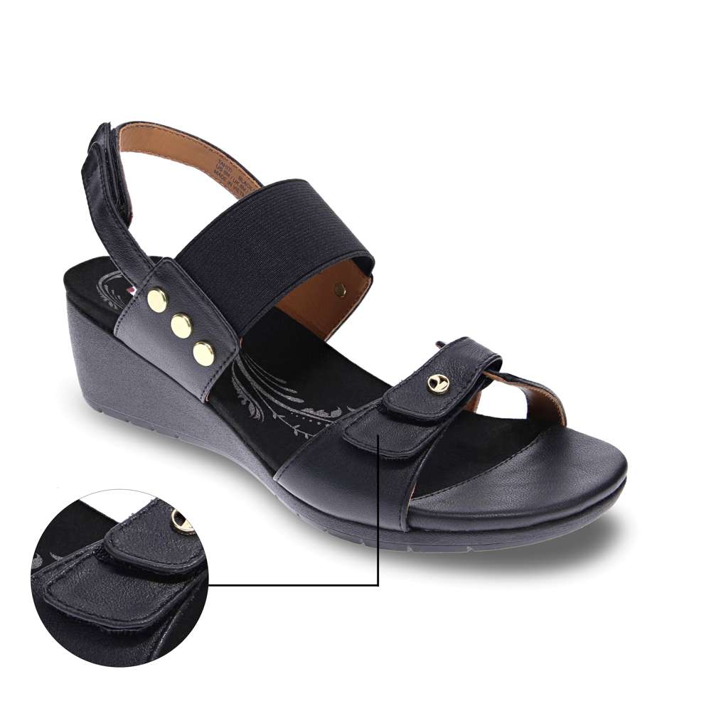 Tahiti Wedge - Black French