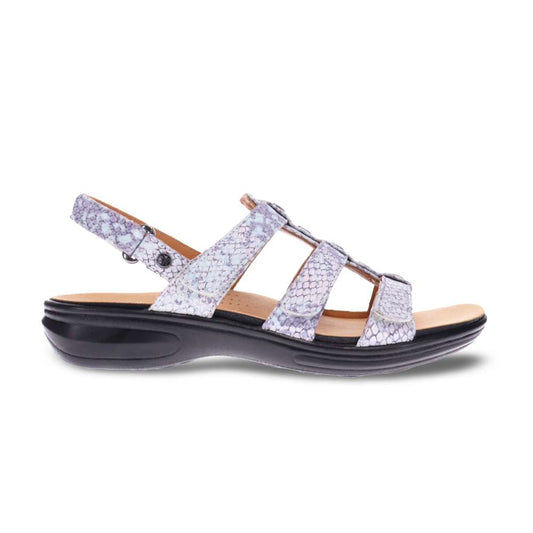 Toledo Backstrap Sandal - Teal Snake