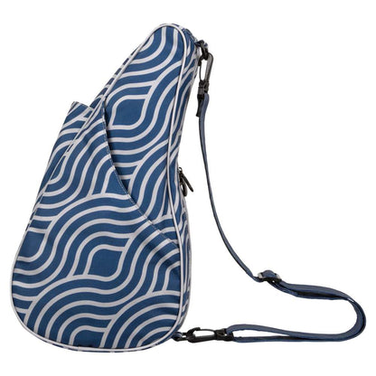 Reversible Print Backpack Small - Blue Wave