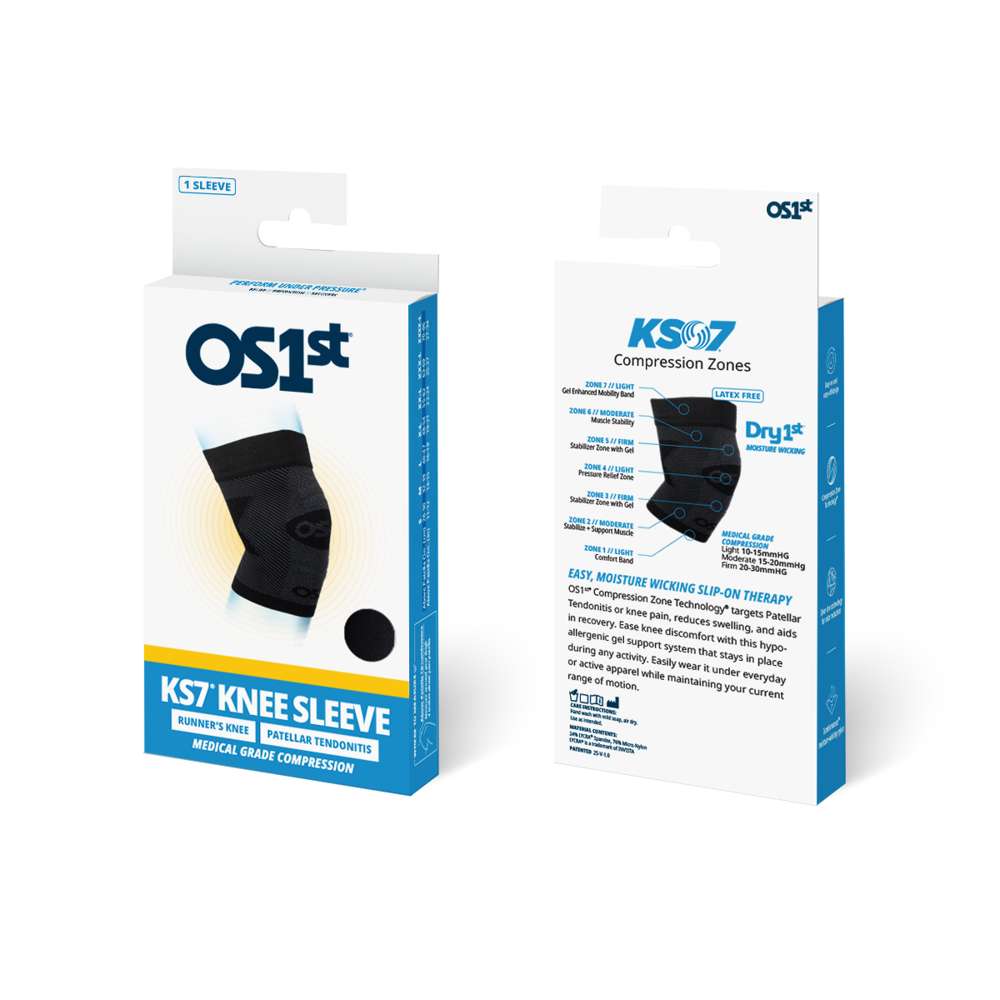 Knee Compression Sleeve Brace (KS7) - Black