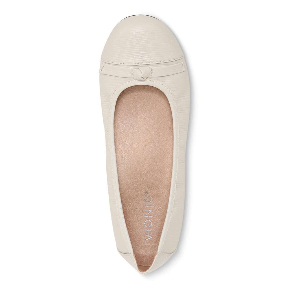 Amorie Ballet Flat - Cream Wavy