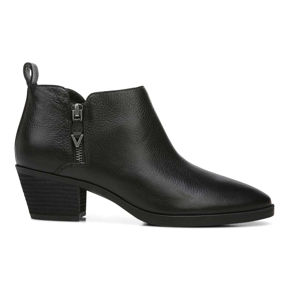 Cecily Ankle Boot - Black Leather