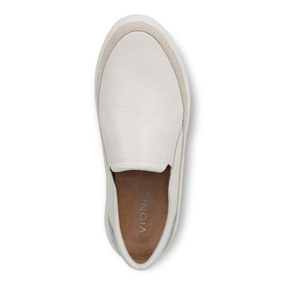 Kearny Platform Slip-On Sneaker - White Leather