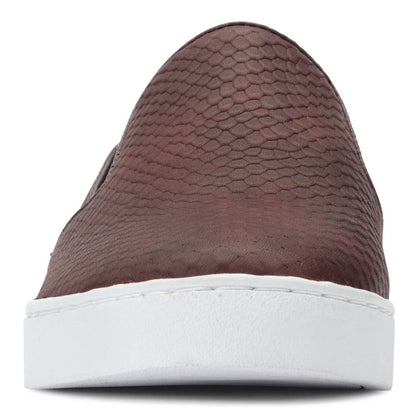 Midi Snake Slip-On - Merlot Snake