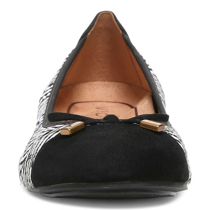 Minna Ballet Flat - Black/White