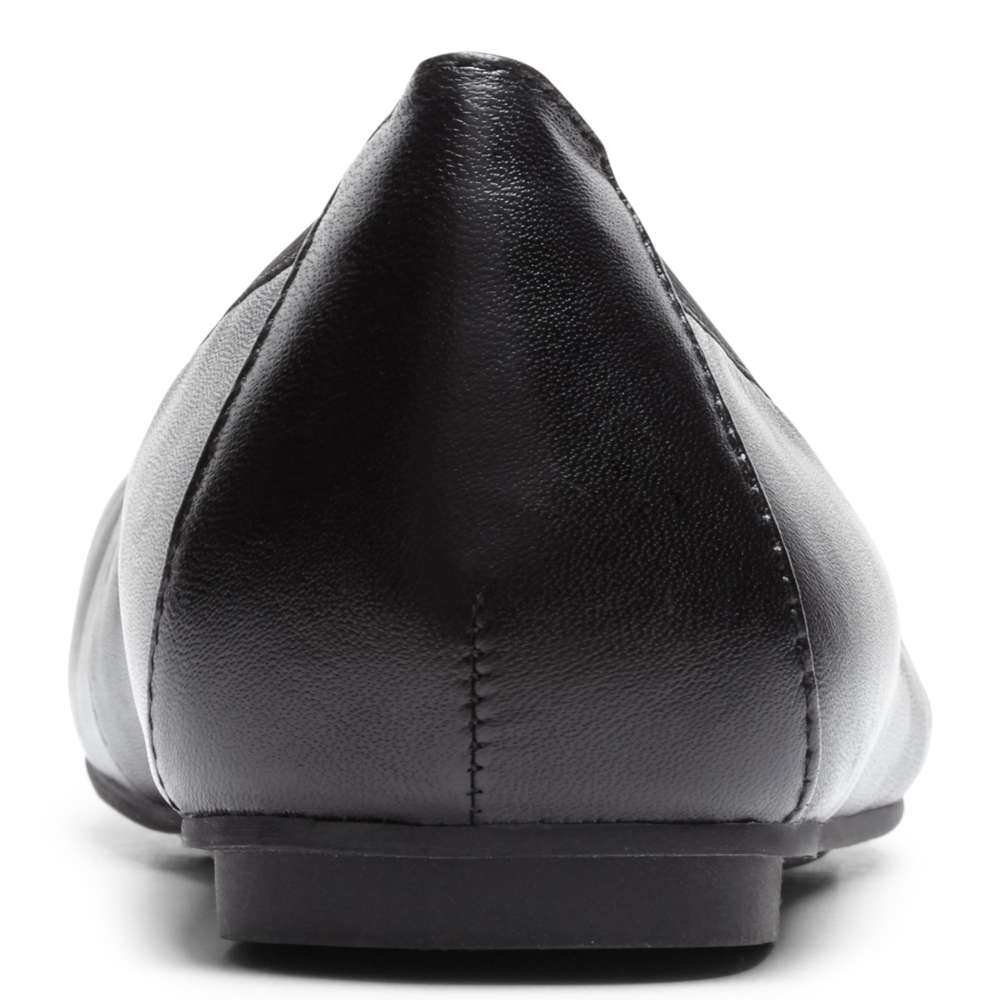 Minna Ballet Flat Classic - Black Lizard