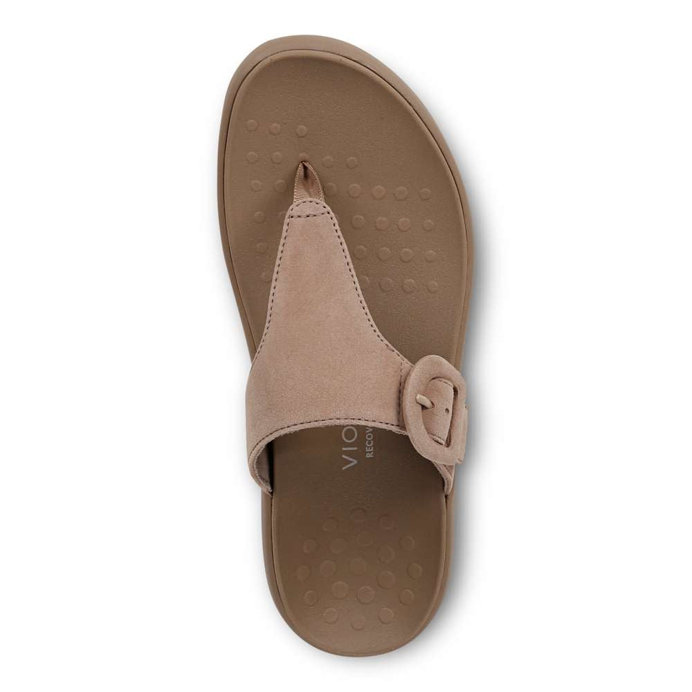 Activate Recovery Sandal - Taupe Suede