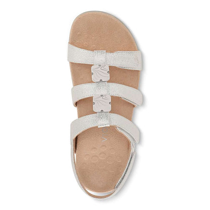Amber Adjustable Sandal - Silver Metallic