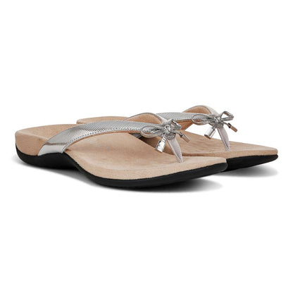 Bella Toe Post Sandal - Aluminium
