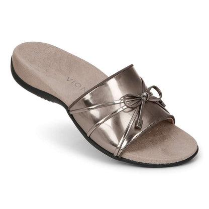 Bella Slide Sandal - Pewter