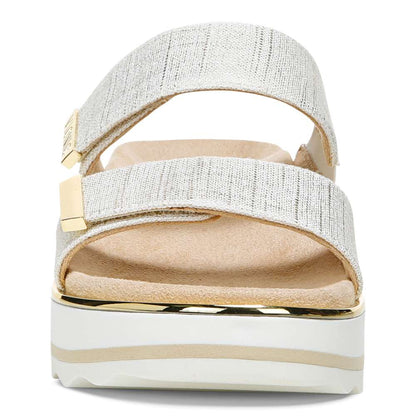 Brandie Flatform Slide Sandal - Marshmallow Linen