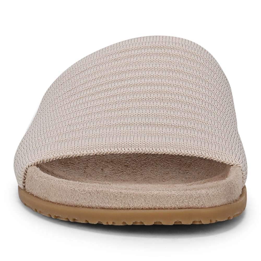 Evie Knit Slide Sandal - Cream