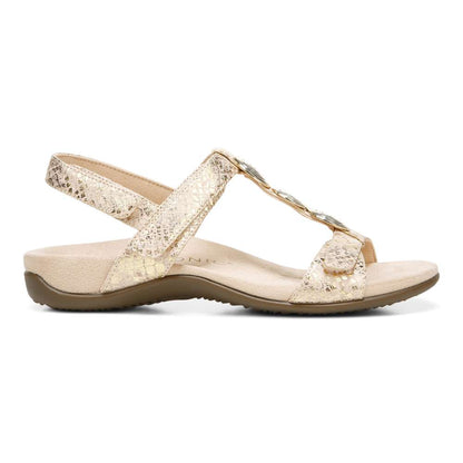 Farra Adjustable Sandal - Blush Snake